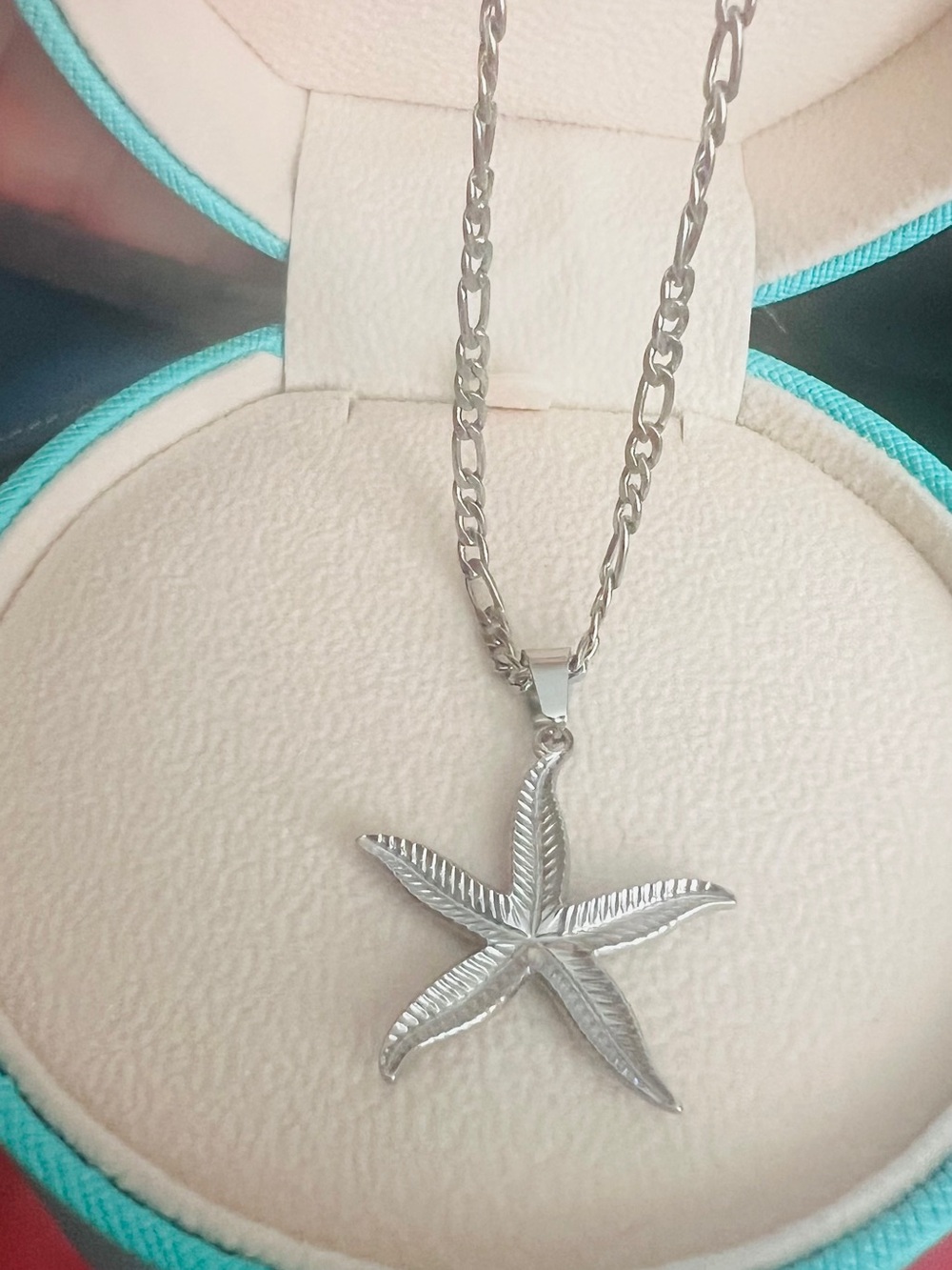 Silver Starfish Pendant Necklace - Picture 2 of 6